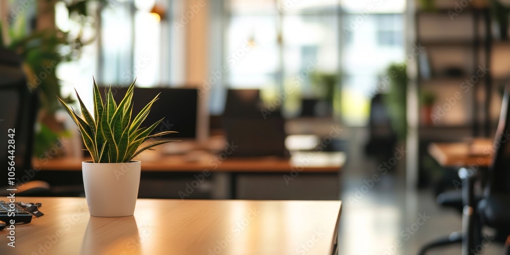 A potted plant sits on a table in a room with a lot of natural light. The plant is a small green cactus and is placed on a white table. The room has a modern and clean look A potted plant sits on a table in a room with a lot of natural light. The plant is a small green cactus and is placed on a white table. The room has a modern and clean look