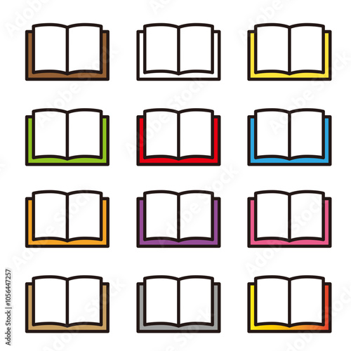 本のアイコンセット