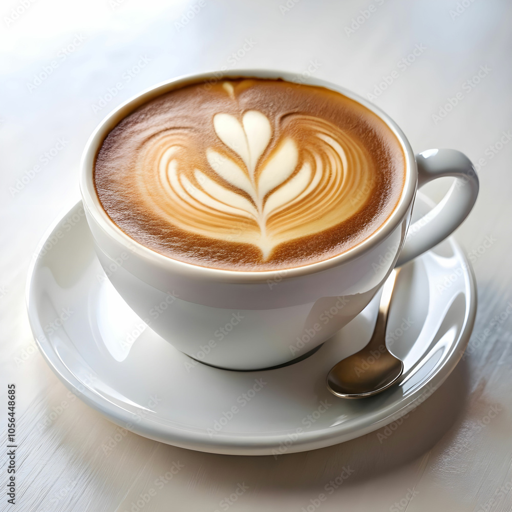 close up of coffee served on table on white background close up of coffee served on table on white background