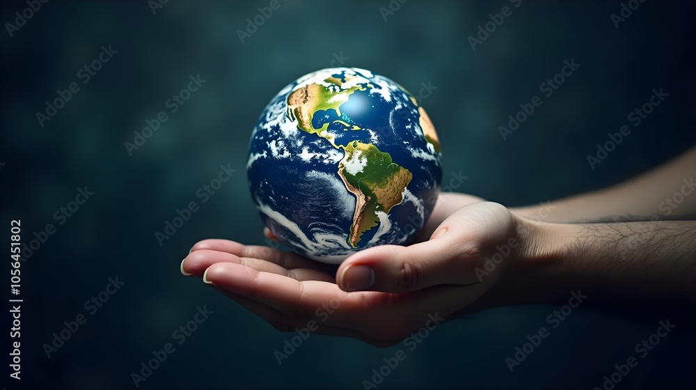 hyper realistic image of a hand holding earth hyper realistic image of a hand holding earth