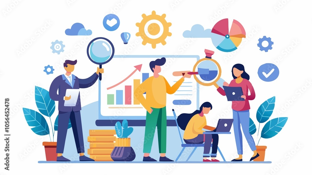 Fototapeta premium They analyze market trends, identify new business opportunities, and develop pricing strategies to maximize profitability.