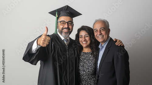 Graduate's Triumphant Thumb...
