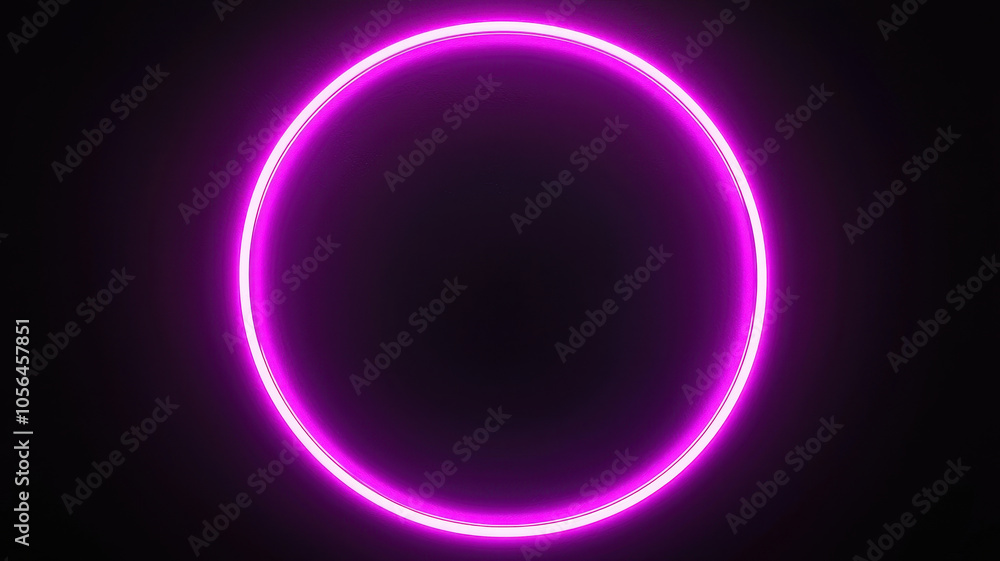 glowing pink circle on dark background creates striking visual effect glowing pink circle on dark background creates striking visual effect