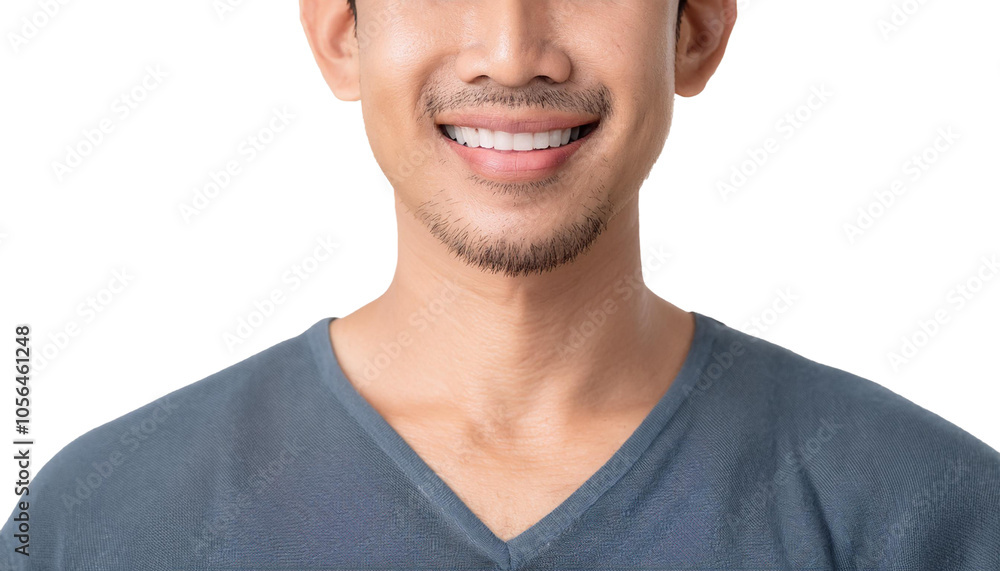 crop portrait of a man smiling isolated on white background crop portrait of a man smiling isolated on white background