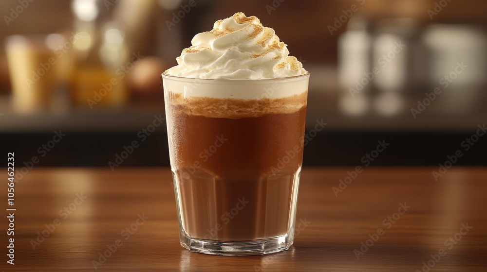 Vegan hot chocolate made with almond milk and topped with coconut whipped cream focus on, dairyfree delight, vibrant, overlay, minimalist kitchen backdrop Vegan hot chocolate made with almond milk and topped with coconut whipped cream focus on, dairyfree delight, vibrant, overlay, minimalist kitchen backdrop