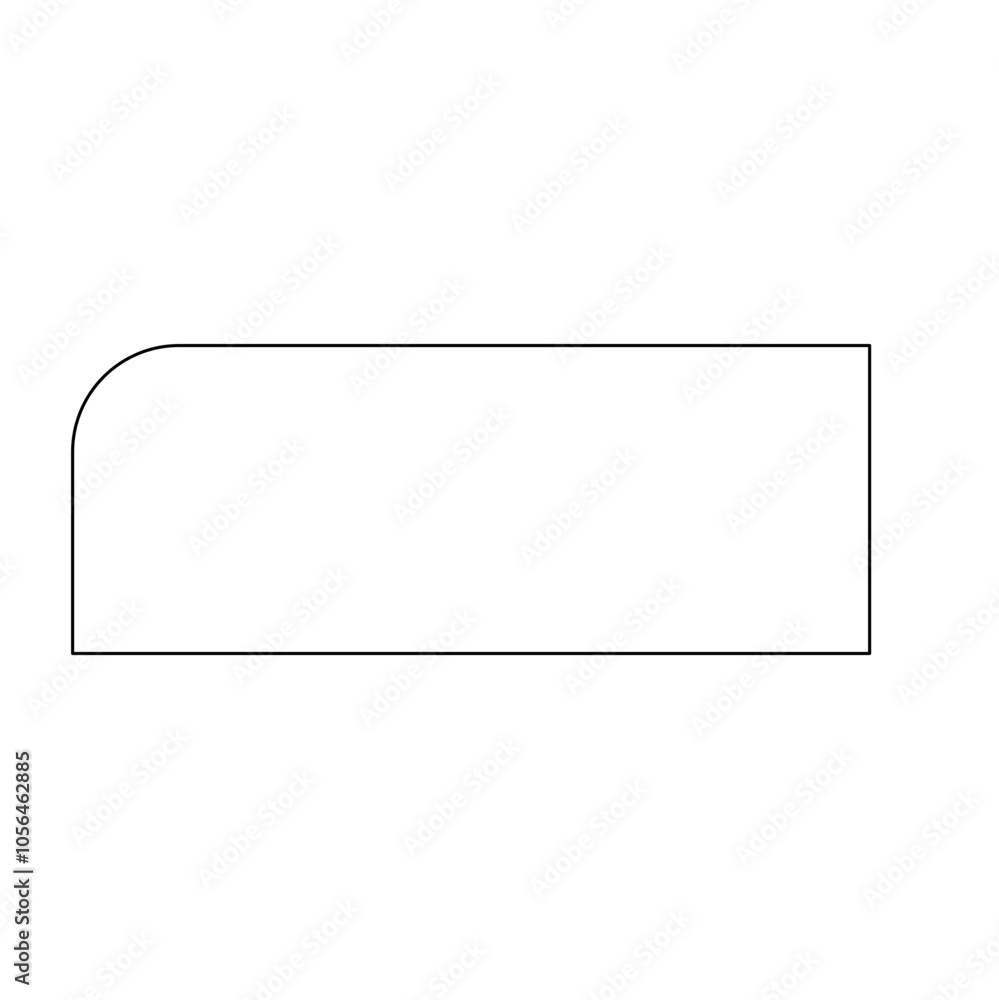 Modern geo rounded rectangle line Modern geo rounded rectangle line
