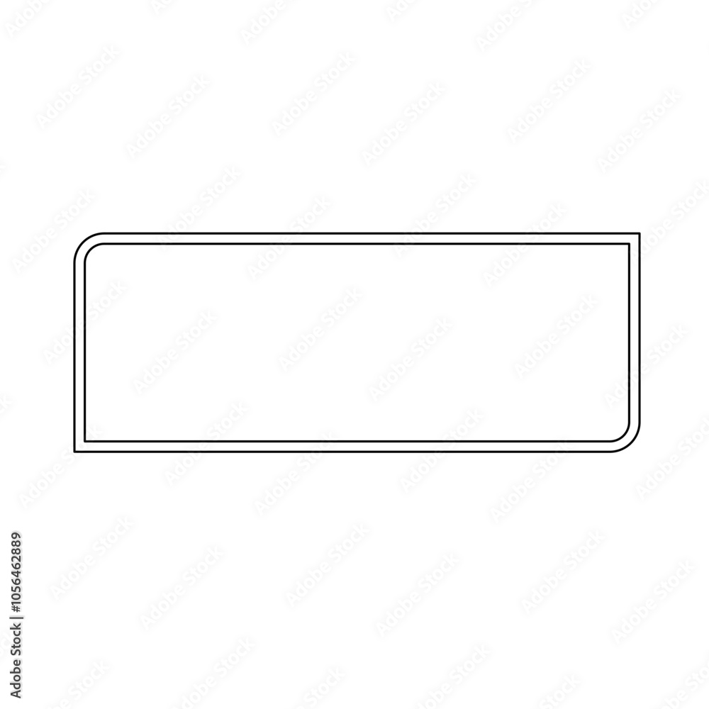 Modern geo rounded rectangle line Modern geo rounded rectangle line