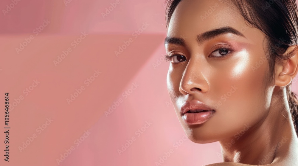 Naklejka premium portrait of a beautiful woman