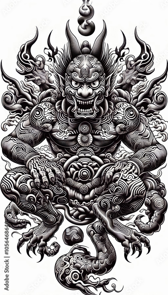 TRIBAL TATOO トライバル タトゥ 刺青 鬼 TRIBAL TATOO トライバル タトゥ 刺青 鬼