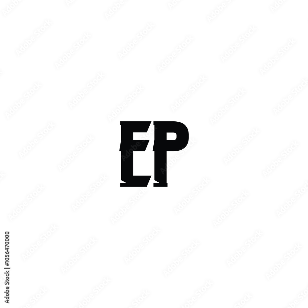 EP monogram logo design letter text name symbol monochrome logotype alphabet character simple logo EP monogram logo design letter text name symbol monochrome logotype alphabet character simple logo