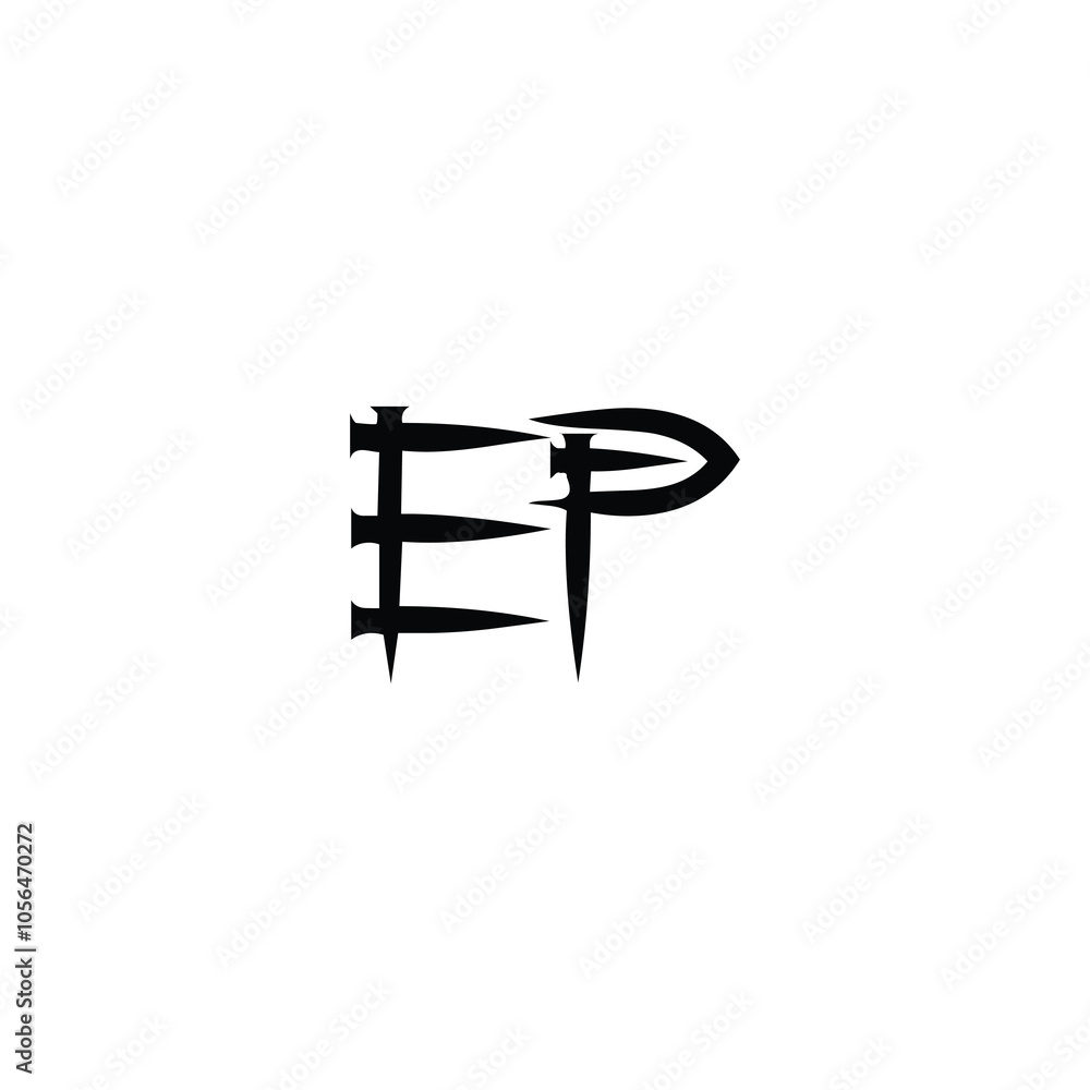 EP monogram logo design letter text name symbol monochrome logotype alphabet character simple logo EP monogram logo design letter text name symbol monochrome logotype alphabet character simple logo