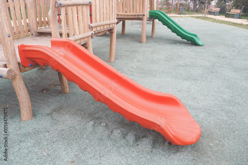 Enjoying Playground Slides in a Safe and FamilyFriendly Park Setting for Everyone photo