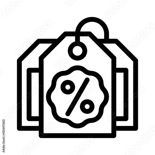 Discount Tag line icon