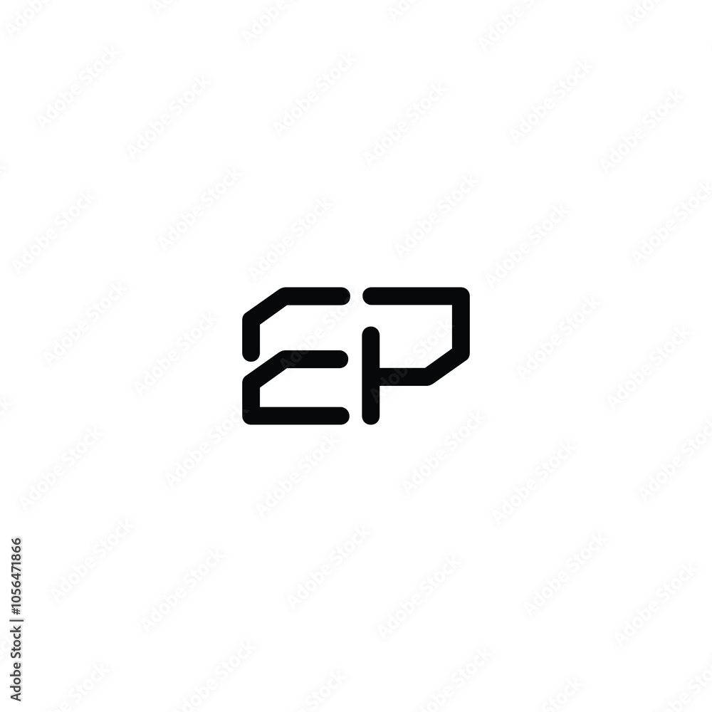EP monogram logo design letter text name symbol monochrome logotype alphabet character simple logo EP monogram logo design letter text name symbol monochrome logotype alphabet character simple logo