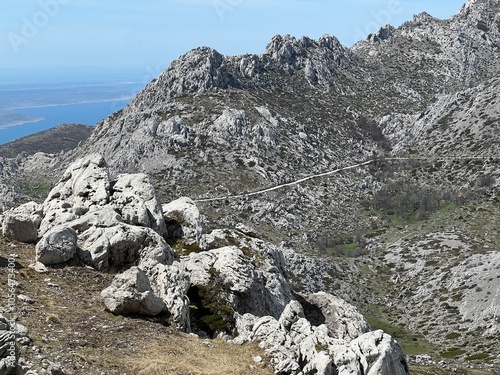 Old Road to Tulove Grede and over Velebit Mountain - Velebit Nature Park, Croatia (Majstorska cesta - makadamska cesta preko velebitskog prijevoja Mali Alan, park prirode Velebit - Hrvatska) photo