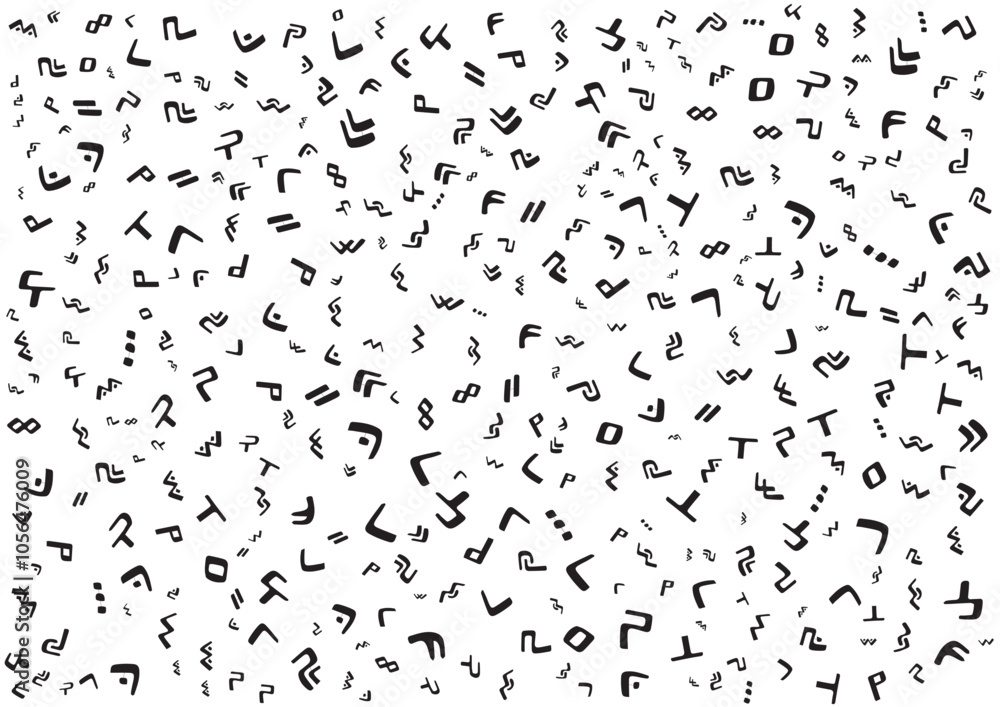 aksara lontar bugis letters alphabet pattern background vector design