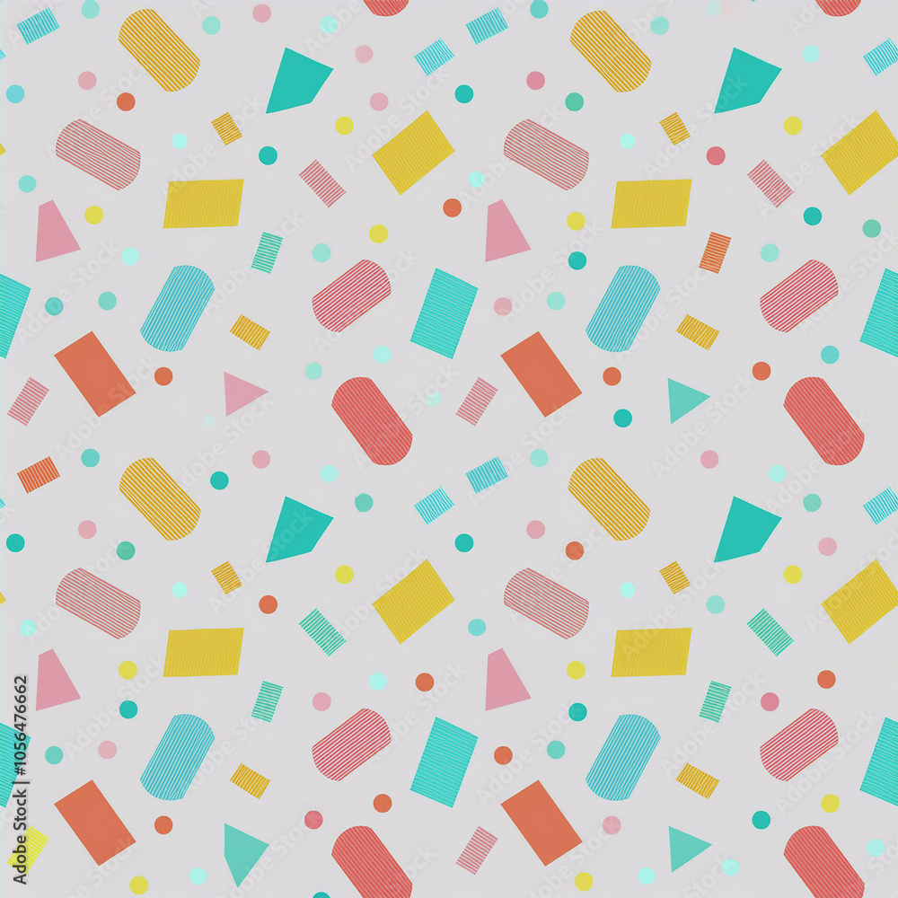 Vibrant Geometric Shapes, Playful Design! Vibrant Geometric Shapes, Playful Design!