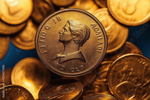golden coins background ide...