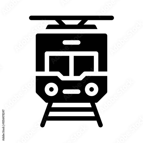 Train glyph icon