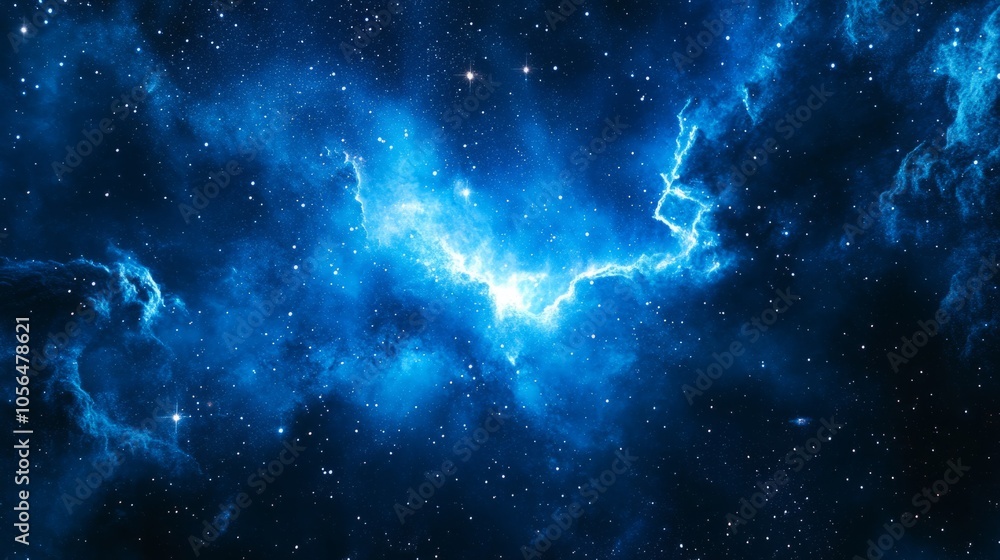 Fototapeta premium Space night sky and star background generative ai