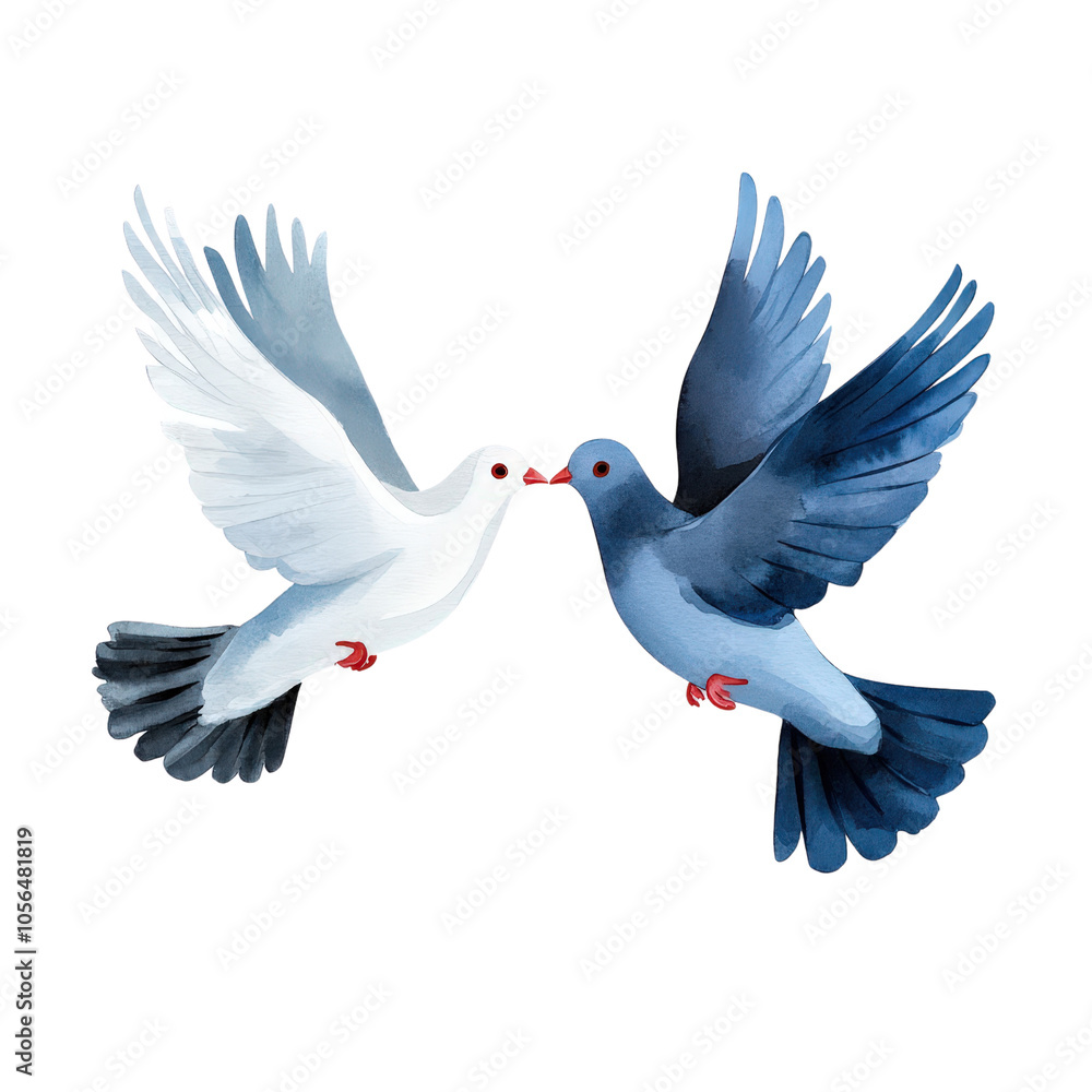 White dove soars through the boundless blue sky, a symbol of peace and love White dove soars through the boundless blue sky, a symbol of peace and love