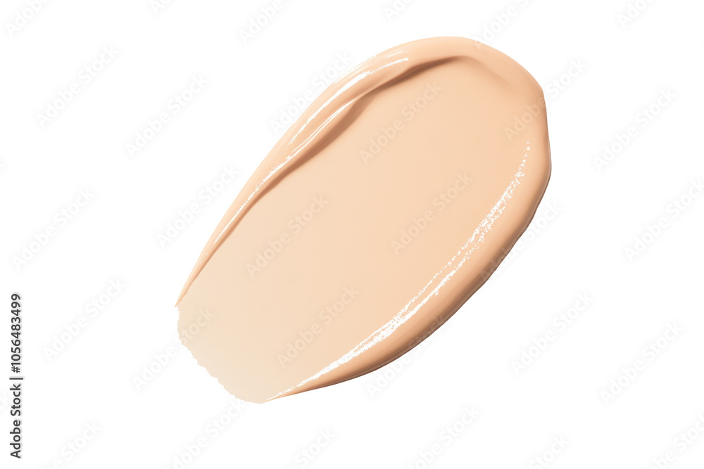 High-Quality PNG Texture of liquid foundation. Isolated. Top view, close up. Isolated on White Background – High Resolution