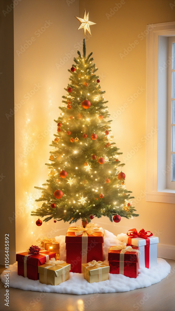 christmas tree with gifts christmas tree with gifts