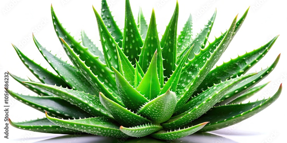 Vibrant aloe vera leaves, set against a white background, represent nature's health and wellness essence, ideal for creating soothing skincare and holistic remedies. Vibrant aloe vera leaves, set against a white background, represent nature's health and wellness essence, ideal for creating soothing skincare and holistic remedies.