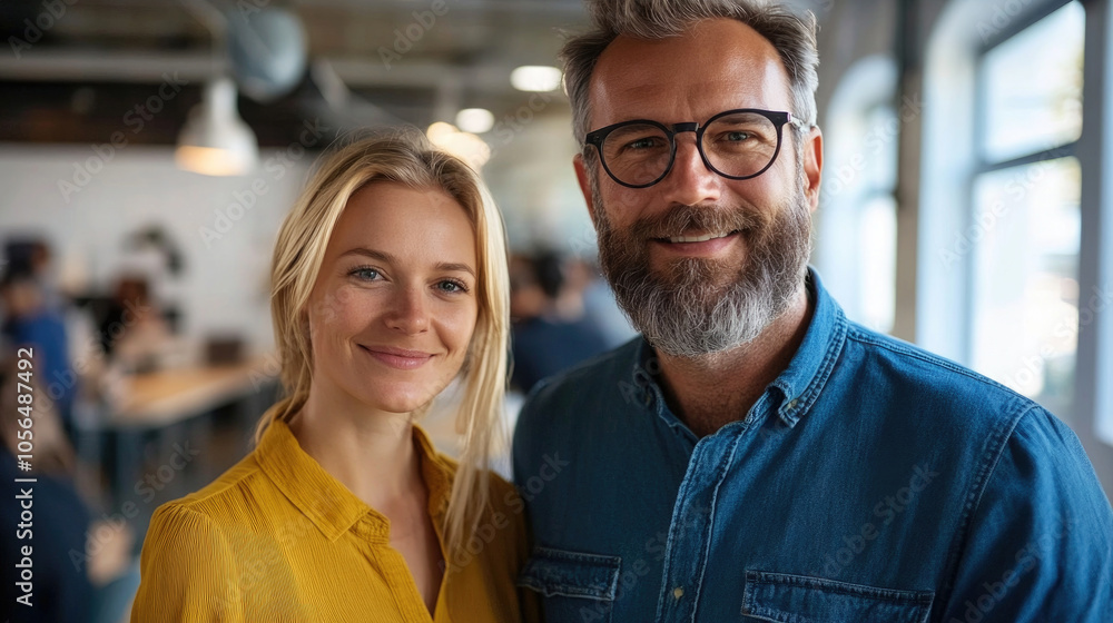 A photo of an elderly man and a young woman A photo of an elderly man and a young woman