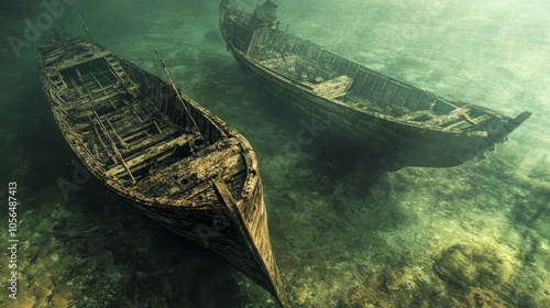 Unraveling the enigmatic past of shipwrecks  a journey through sunken vessel histories photo