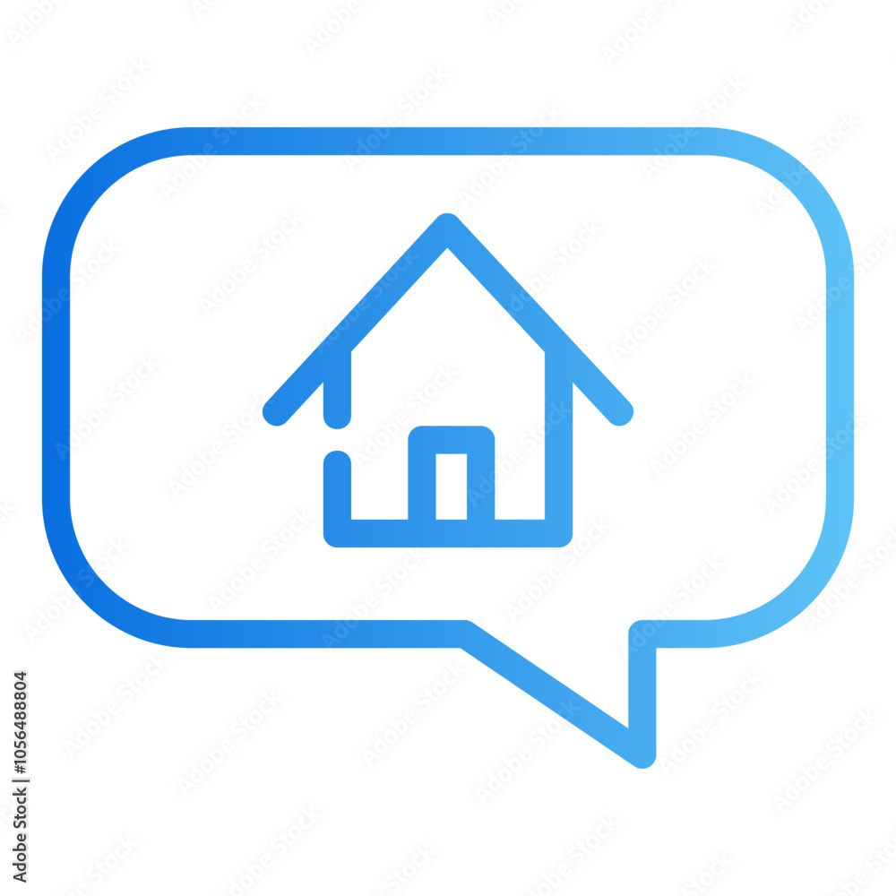 Obraz premium home Gradient icon