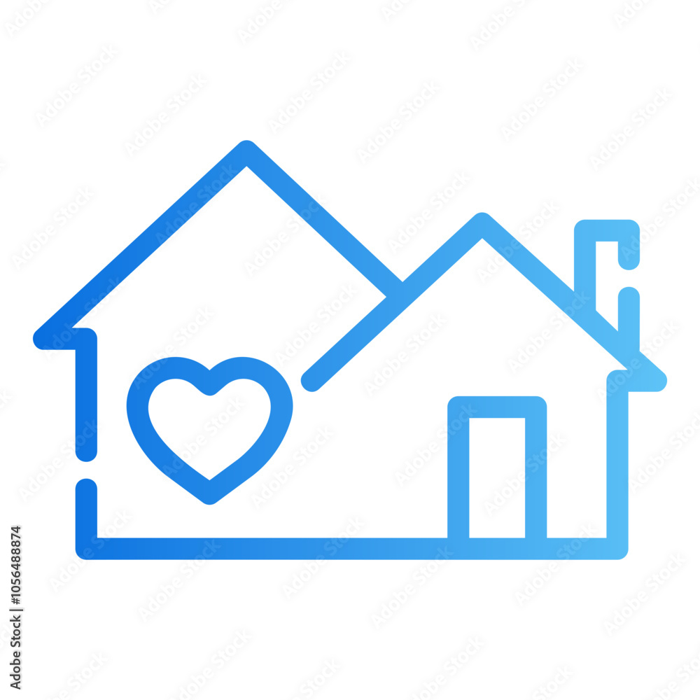 Obraz premium house Gradient icon