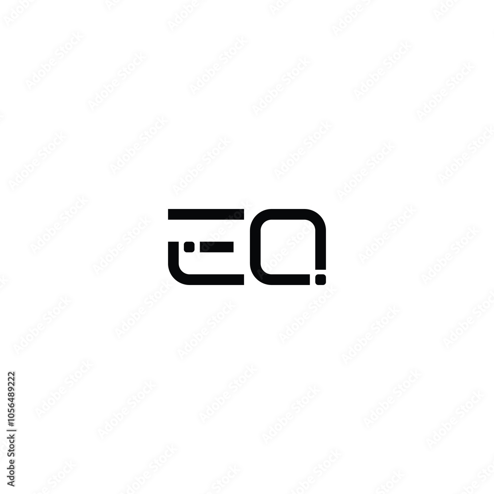 EQ monogram logo design letter text name symbol monochrome logotype alphabet character simple logo EQ monogram logo design letter text name symbol monochrome logotype alphabet character simple logo