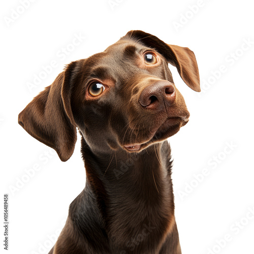 Wallpaper Mural High-Quality PNG Portrait of an adorbale mixed breed puppy Isolated on White Background – High Resolution Torontodigital.ca