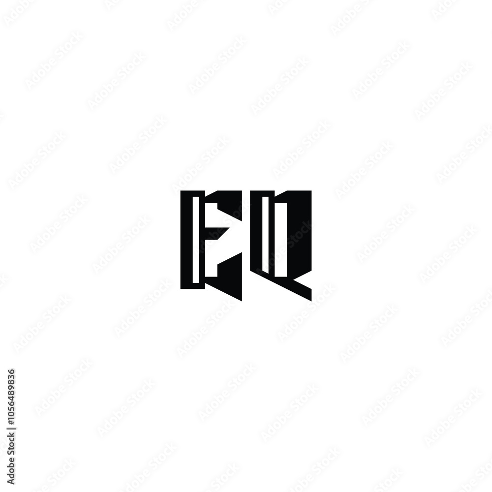 EQ monogram logo design letter text name symbol monochrome logotype alphabet character simple logo EQ monogram logo design letter text name symbol monochrome logotype alphabet character simple logo