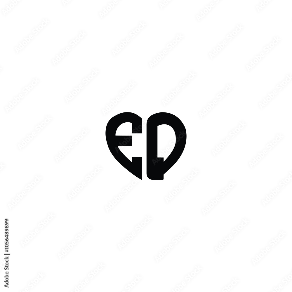 EQ monogram logo design letter text name symbol monochrome logotype alphabet character simple logo EQ monogram logo design letter text name symbol monochrome logotype alphabet character simple logo