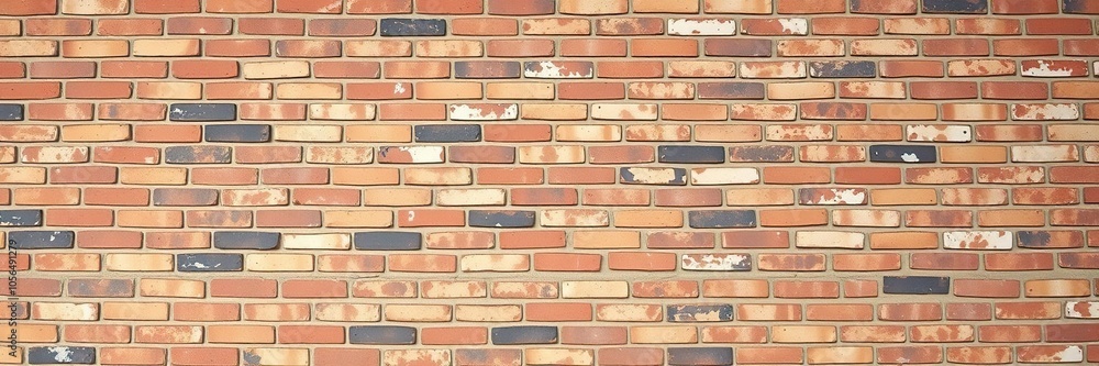 Fototapeta premium Rustic brick wall background with natural vintage texture, vintage, natural, design