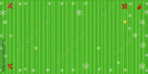 Traditional Christmas wallpaper with red and green stripes, snowflakes, ornaments, and holly, green, wallpaper, stripes photo