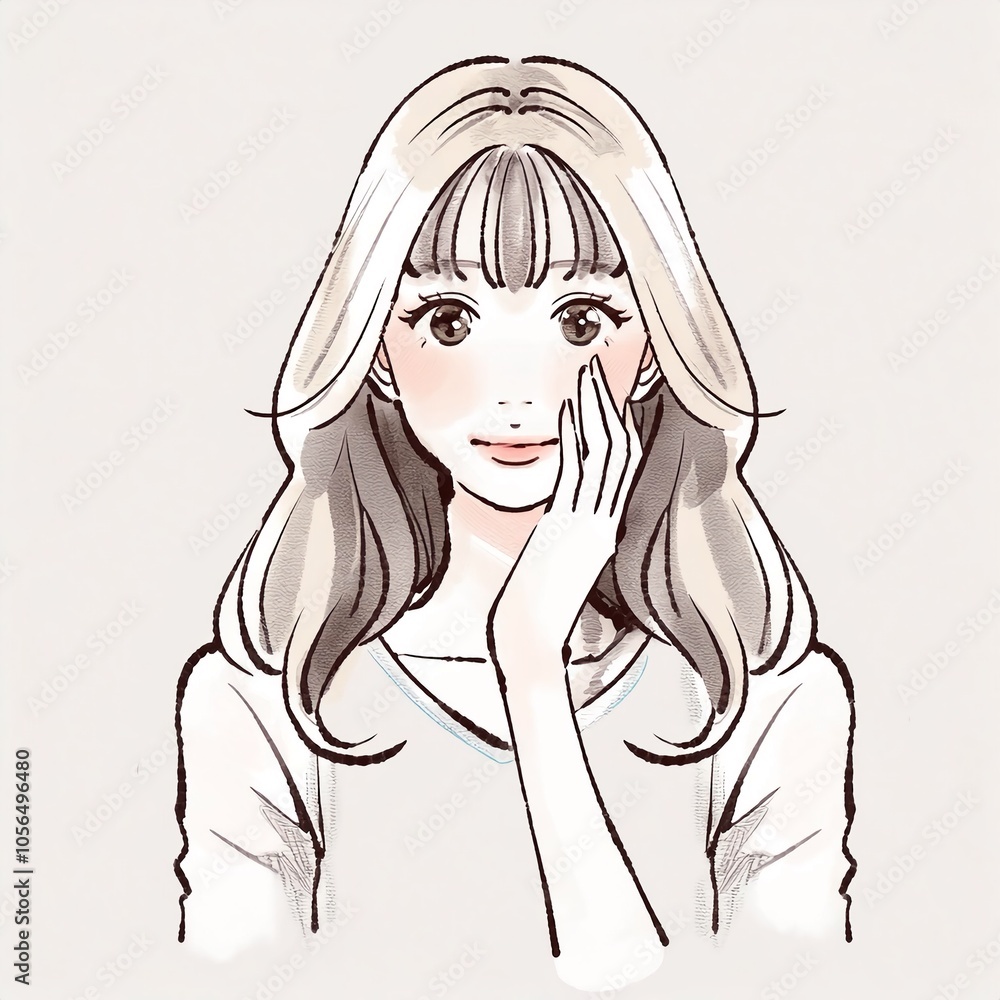 女性・女の子のイラスト素材 女性・女の子のイラスト素材