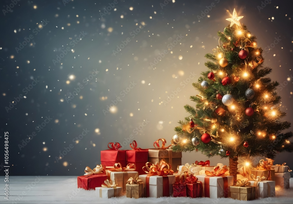 christmas tree with gifts christmas tree with gifts