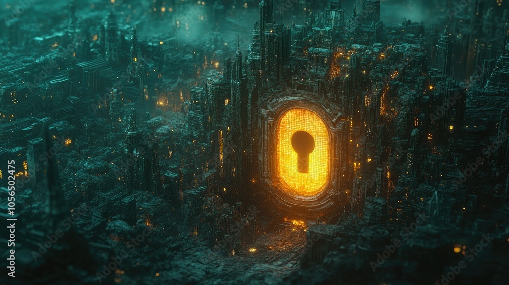 A glowing digital lock with a keyhole radiates soft light, surrounded by flowing data streams, emphasizing the importance of security in the digital era. A glowing digital lock with a keyhole radiates soft light, surrounded by flowing data streams, emphasizing the importance of security in the digital era.