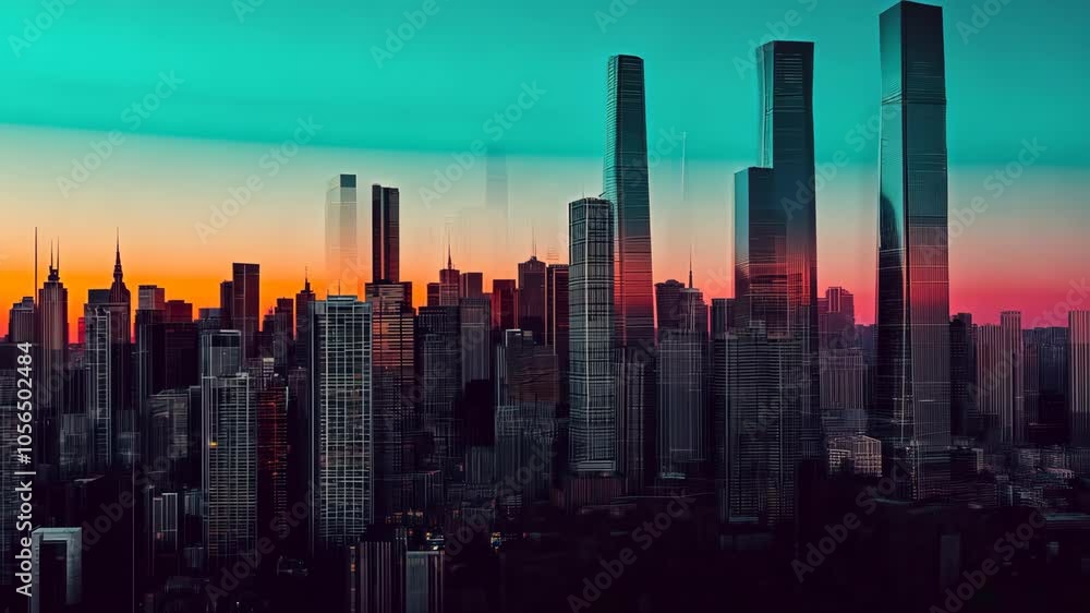 Heatmap of an urban skyline, with warm colors indicating areas of high activity and cooler tones representing quieter, residential zones. . Video Heatmap of an urban skyline, with warm colors indicating areas of high activity and cooler tones representing quieter, residential zones. . Video