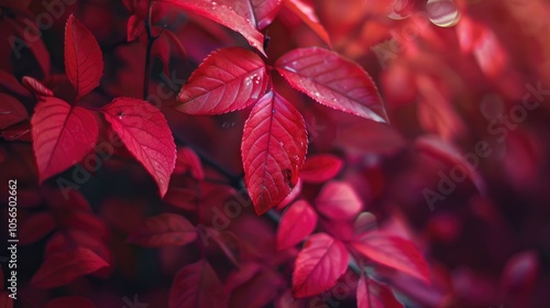 autumn's crimson foliage