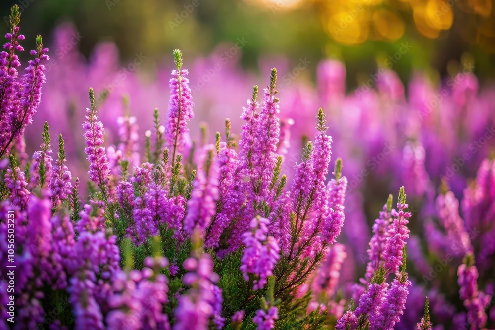 Vivid purple heather blankets the landscape, creating a harmonious scene that embodies tranquility, where nature flourishes in peacefulness and each bloom radiates serenity. Vivid purple heather blankets the landscape, creating a harmonious scene that embodies tranquility, where nature flourishes in peacefulness and each bloom radiates serenity.