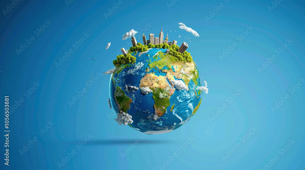 Naklejka premium earth day