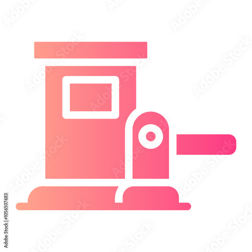 toll road Gradient icon