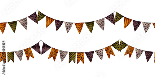 Wallpaper Mural Decorative bunting flags perfect for various celebrations and festive occasions Torontodigital.ca
