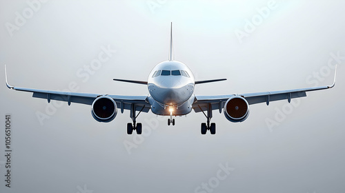 Airplane Landing Illustration