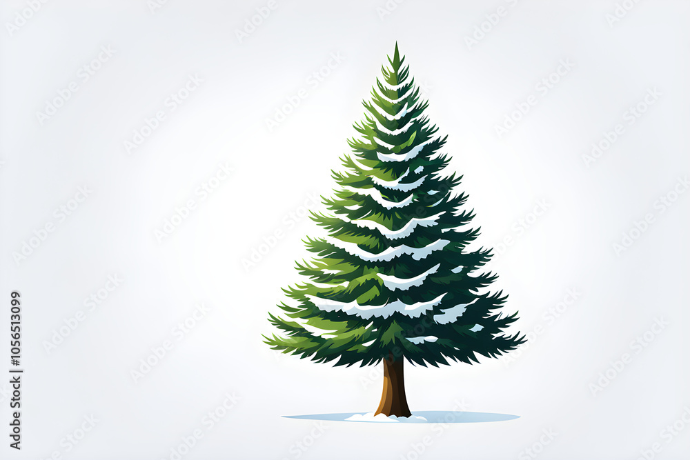 neat and cute tree icon with a white background, christmas tree with balls and snowflakes, christmas tree and decoration neat and cute tree icon with a white background, christmas tree with balls and snowflakes, christmas tree and decoration