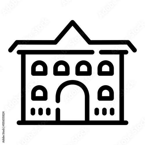 museum Line Icon